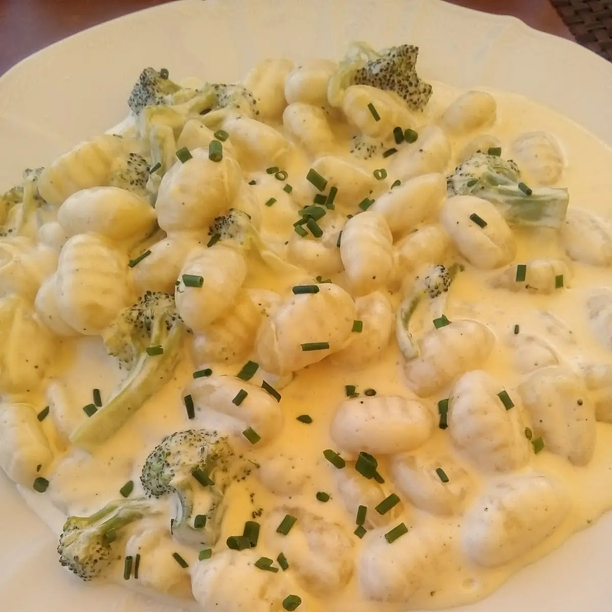 Gnocchi Gorgonzola Mit Brokoli Und Rahmsauce