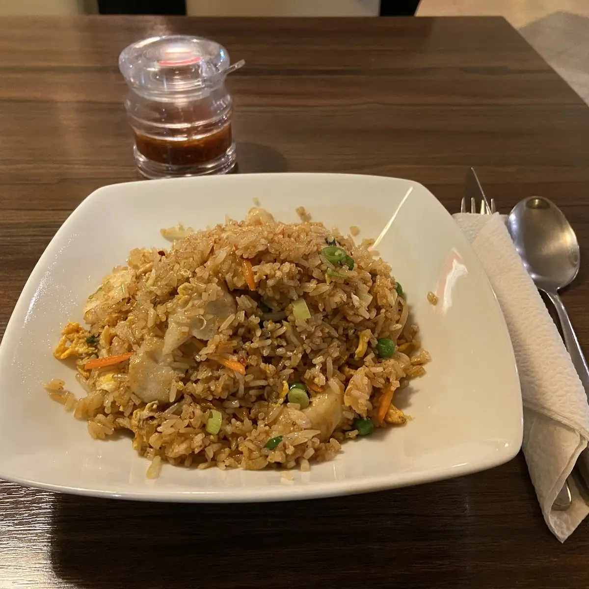 Gebratener Reis Mit Hühnerfleisch