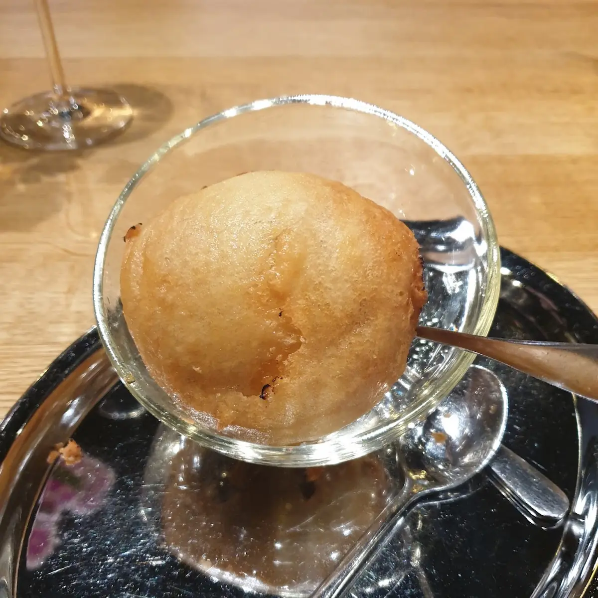 Flambiertes Eis