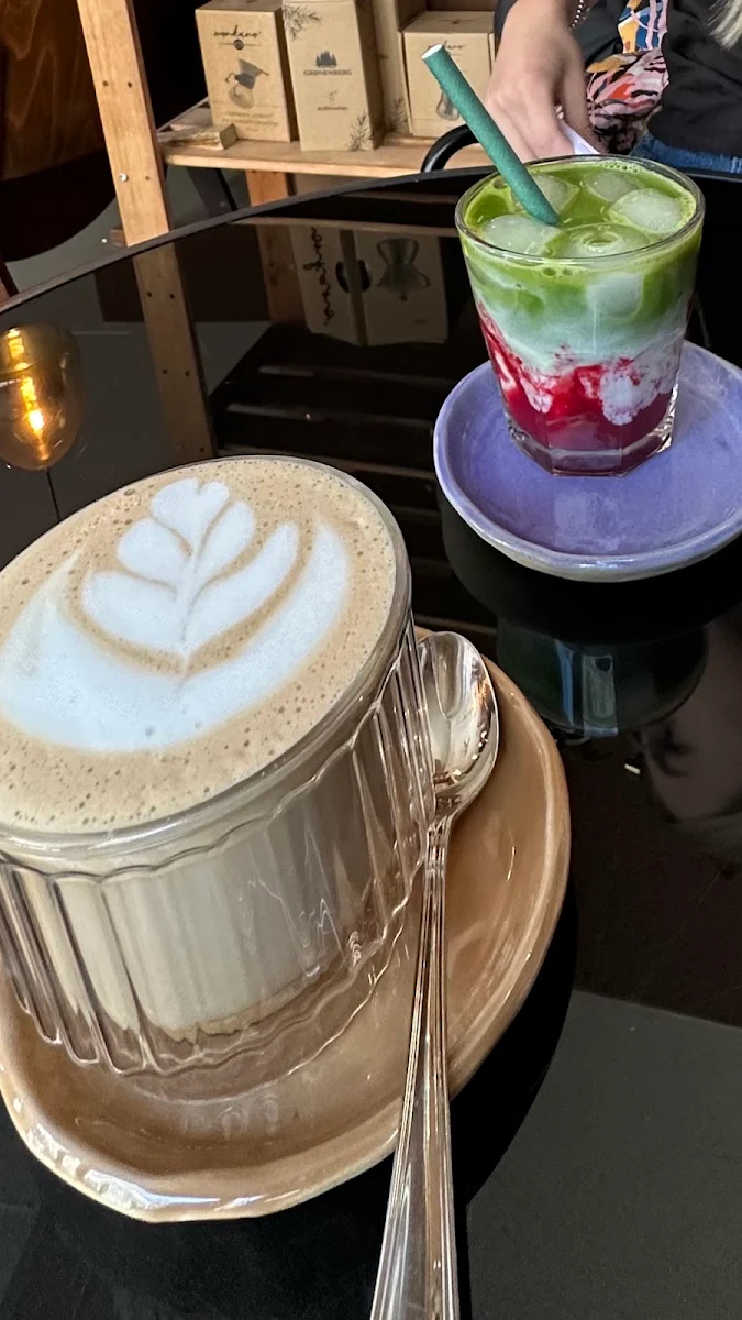 Peanut Butter and Raspberry Matcha