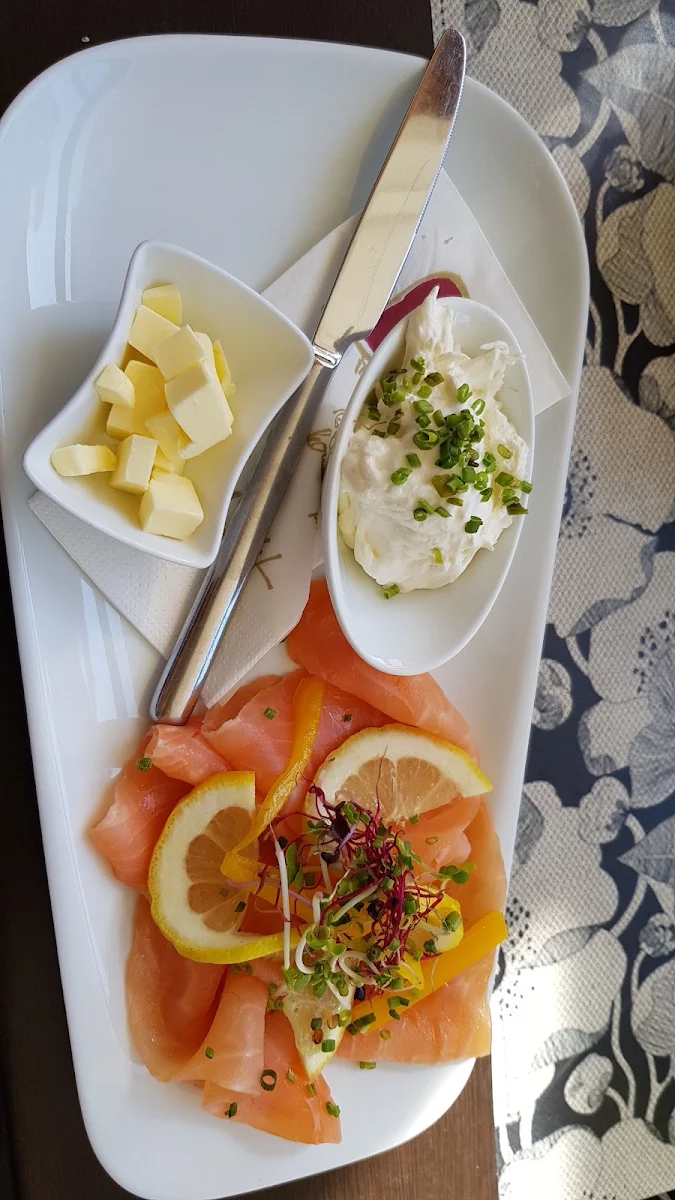 Lachsfrühstück