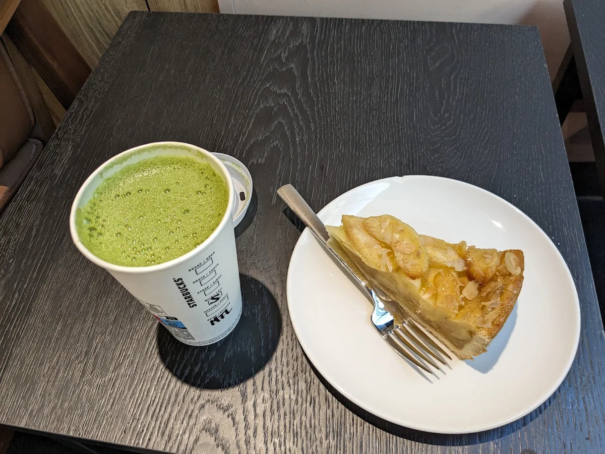 Apple Cake and a Grande Soy Matcha Latte
