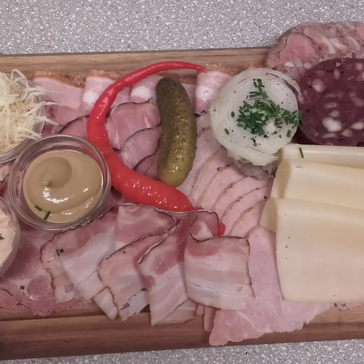 Gesellchtes Fleisch Blunze Presswurst