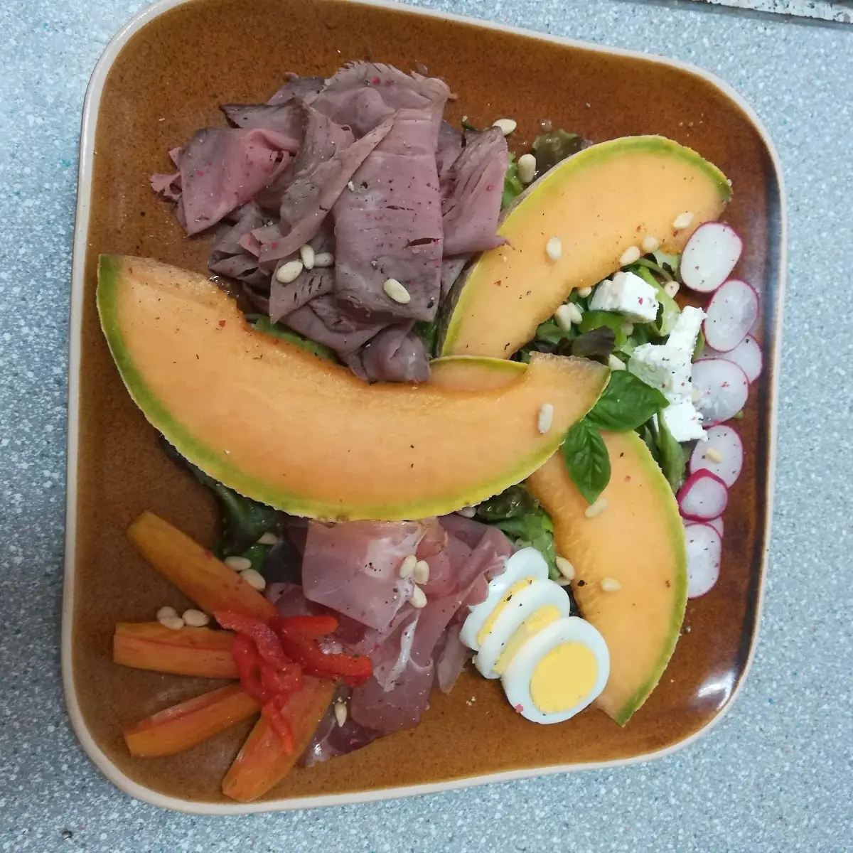 Melone Mit Roastbeef