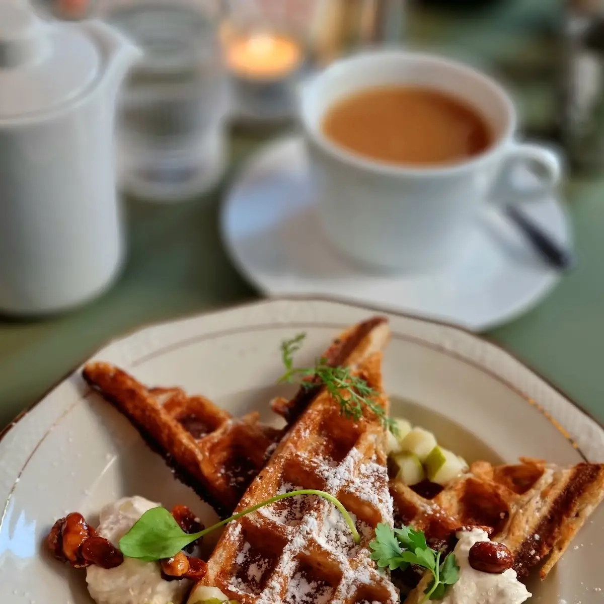 Vegane Sauerteig-waffel