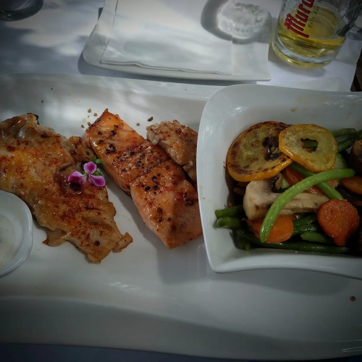 Trio Vom Fisch Mit Wokgemüse