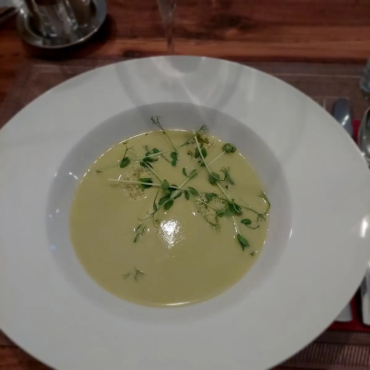 Erbsen Minze Suppe