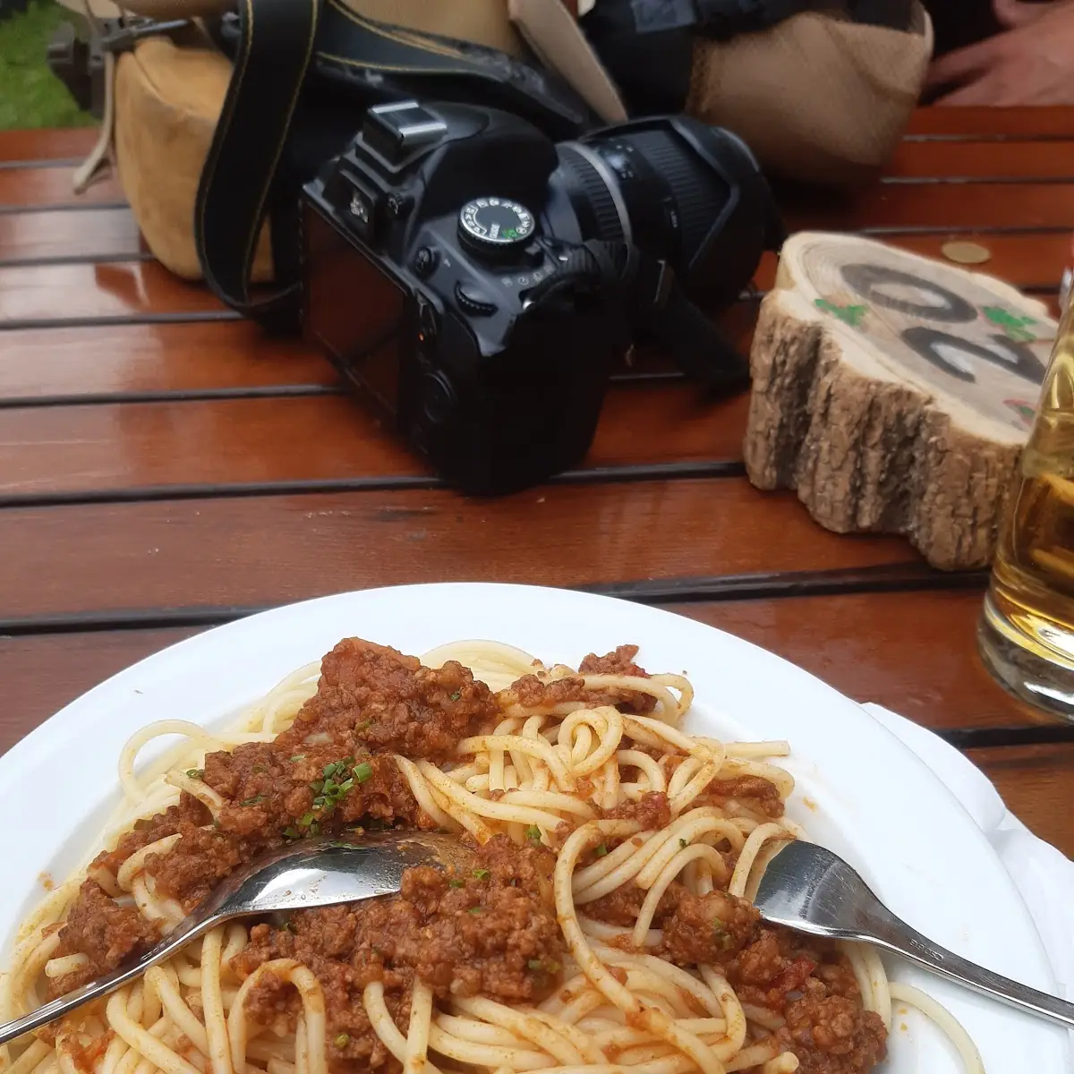 Pasta Bolognese Mit Rinderfleisch Mit Parmesan