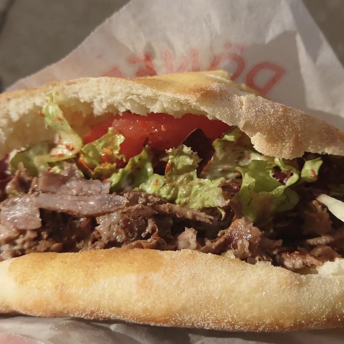 Döner Sandwich Aus Steak Fleisch