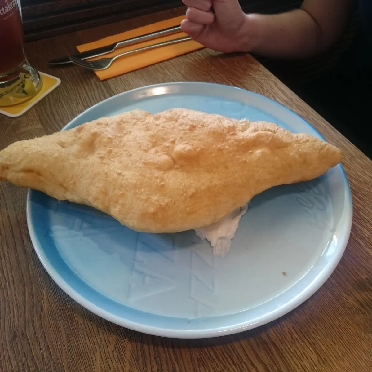 Frittierte Pizza