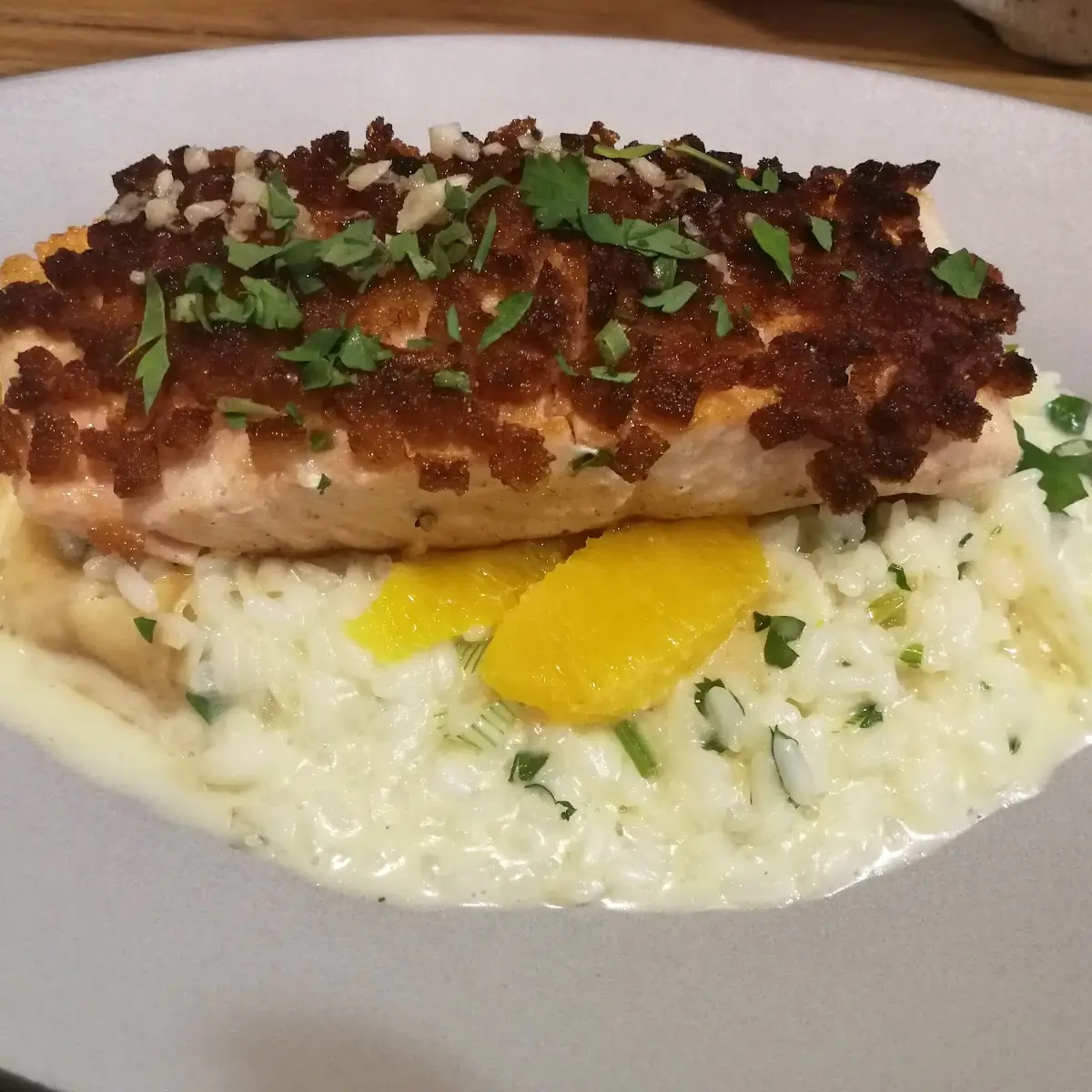 Lachs Mit Brotkruste