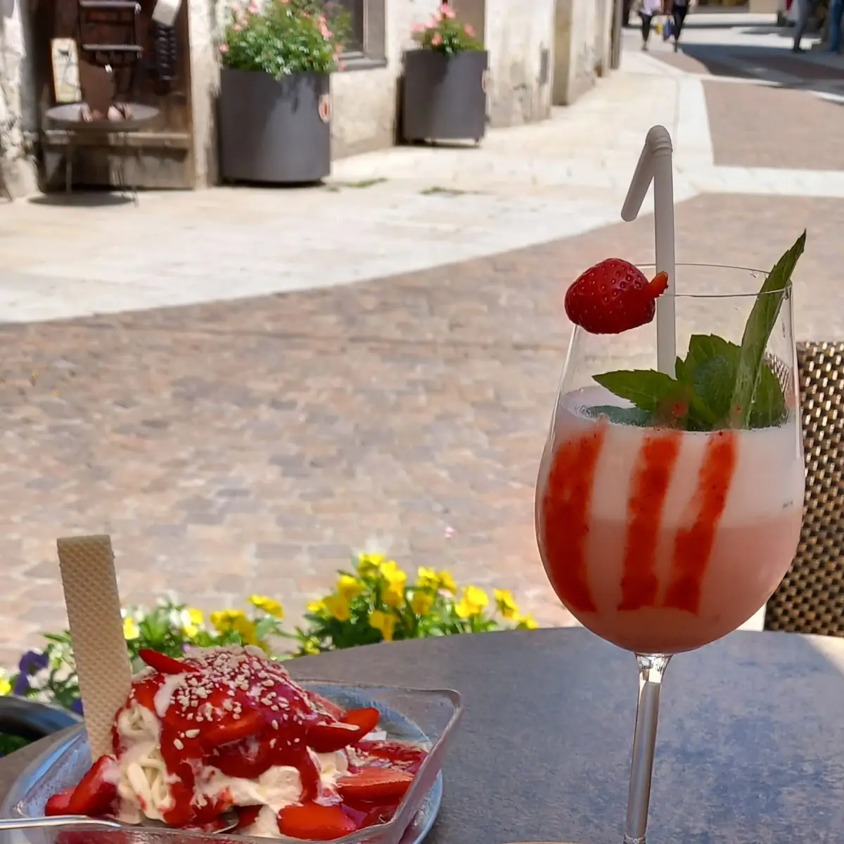 Prosecco Mit Erdbeeren Gerüht
