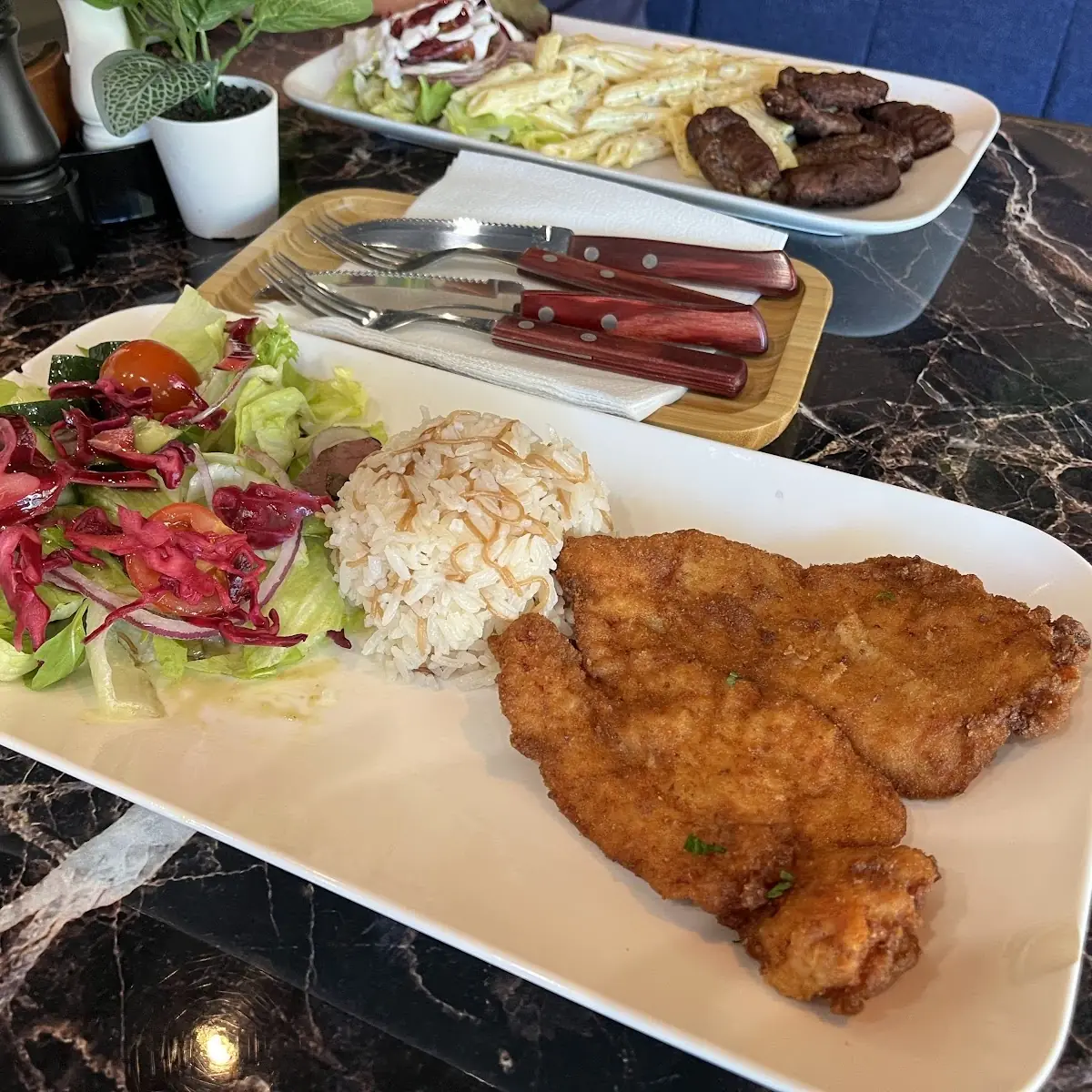 Schnitzel Mit Reis