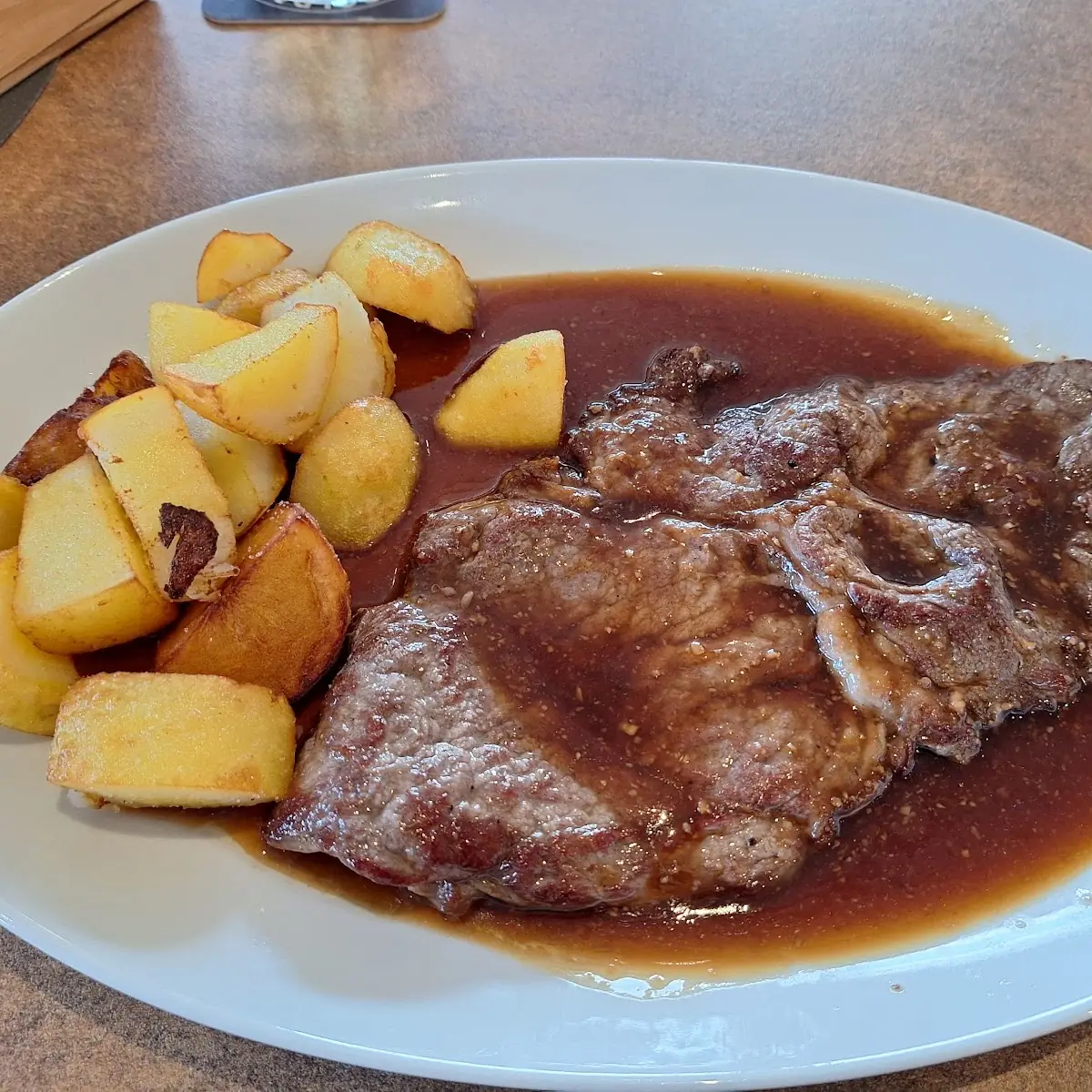 Vanillerostbraten Mit Bratkartoffeln