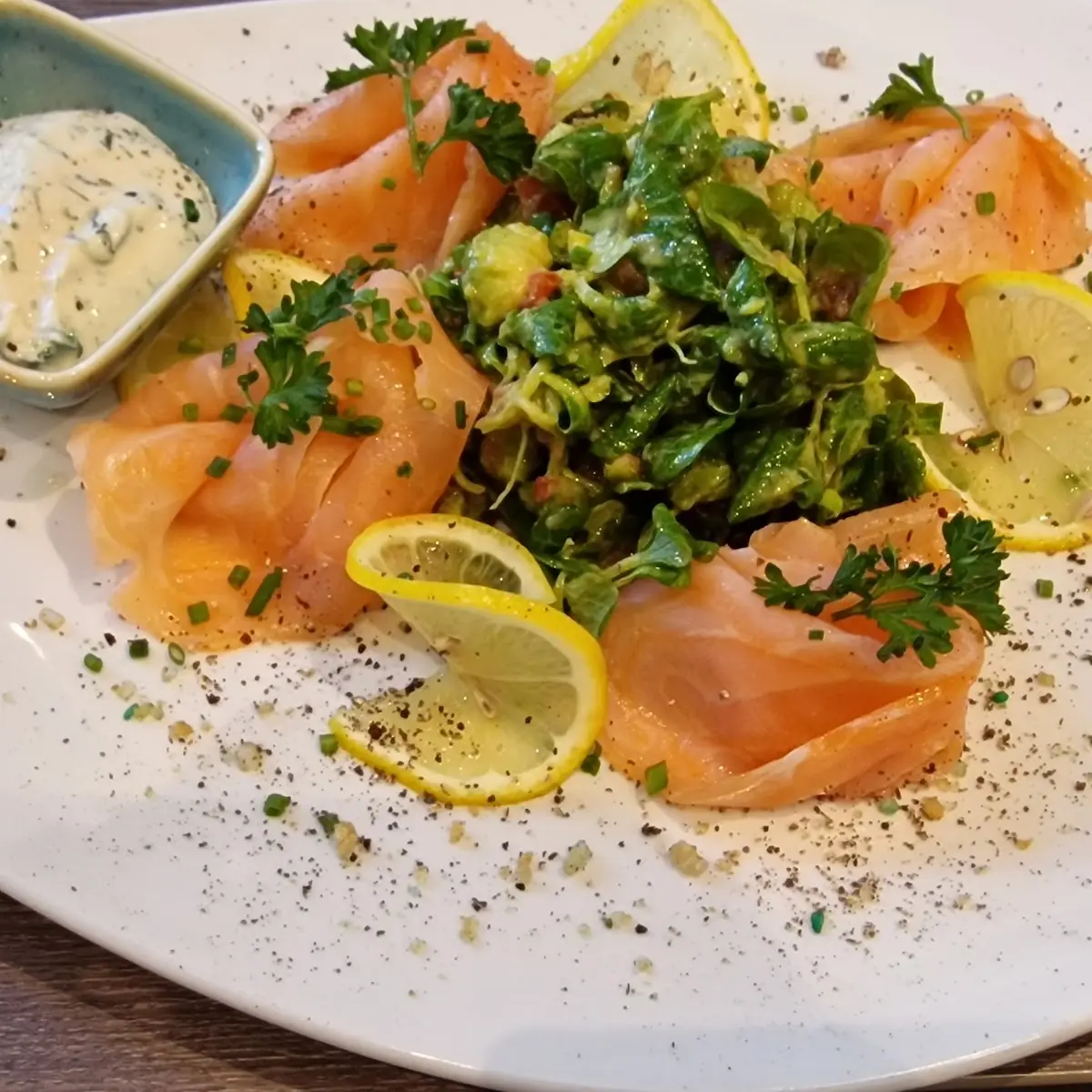 Lachs Teller