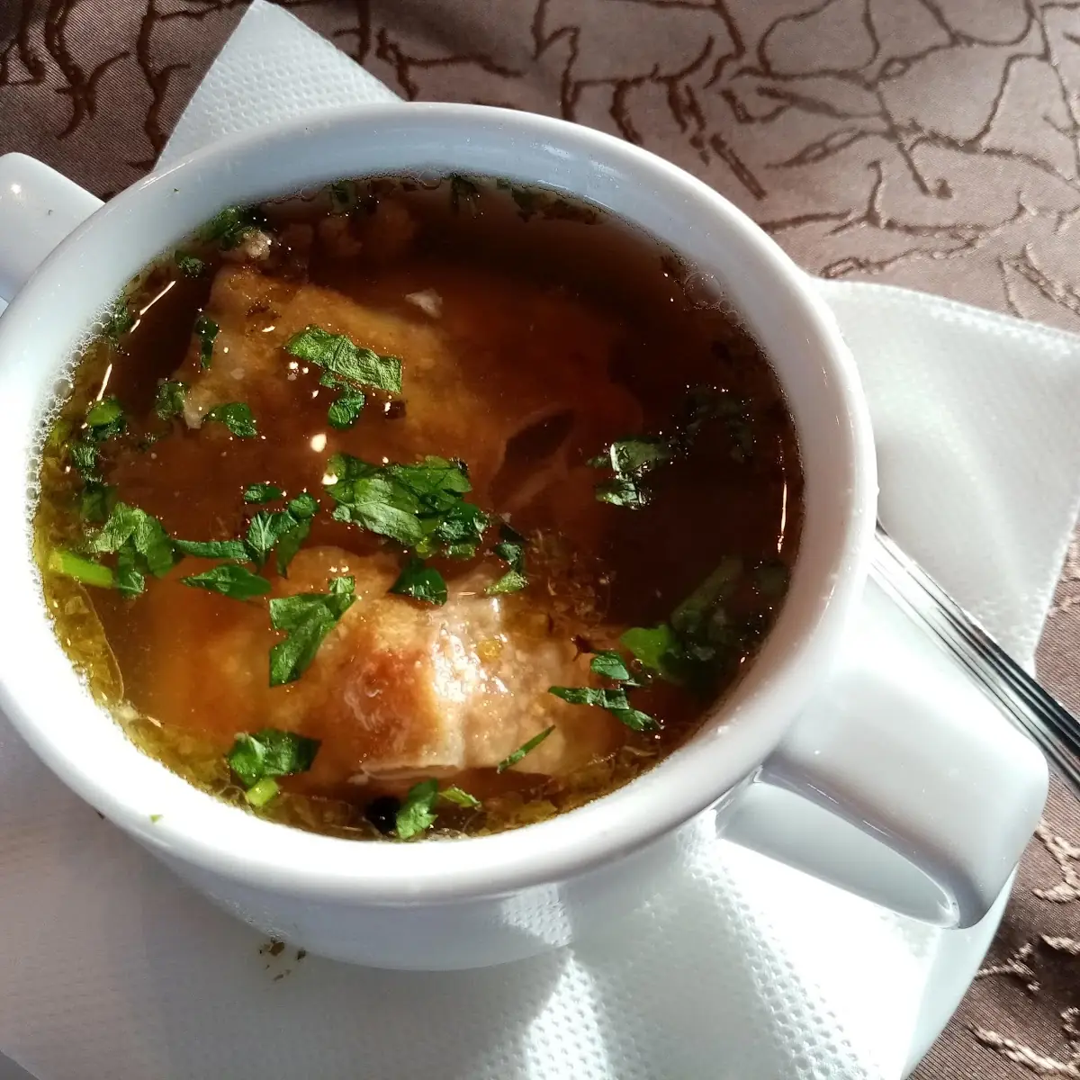 Fleischstrudelsuppe