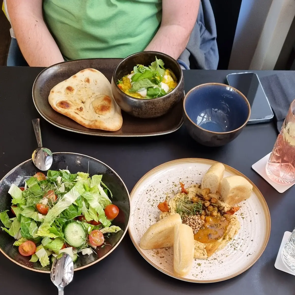 Salad And Hummus