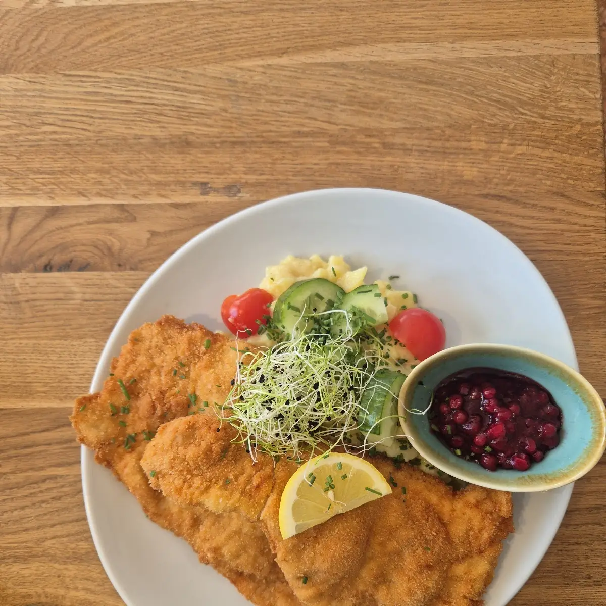 Putenschnitzel Mit Kartoffelsalat