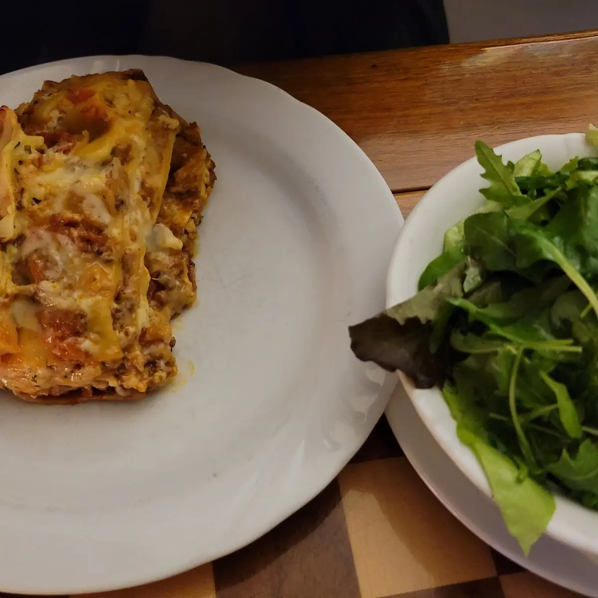 Lasagne Wit Blatisalat