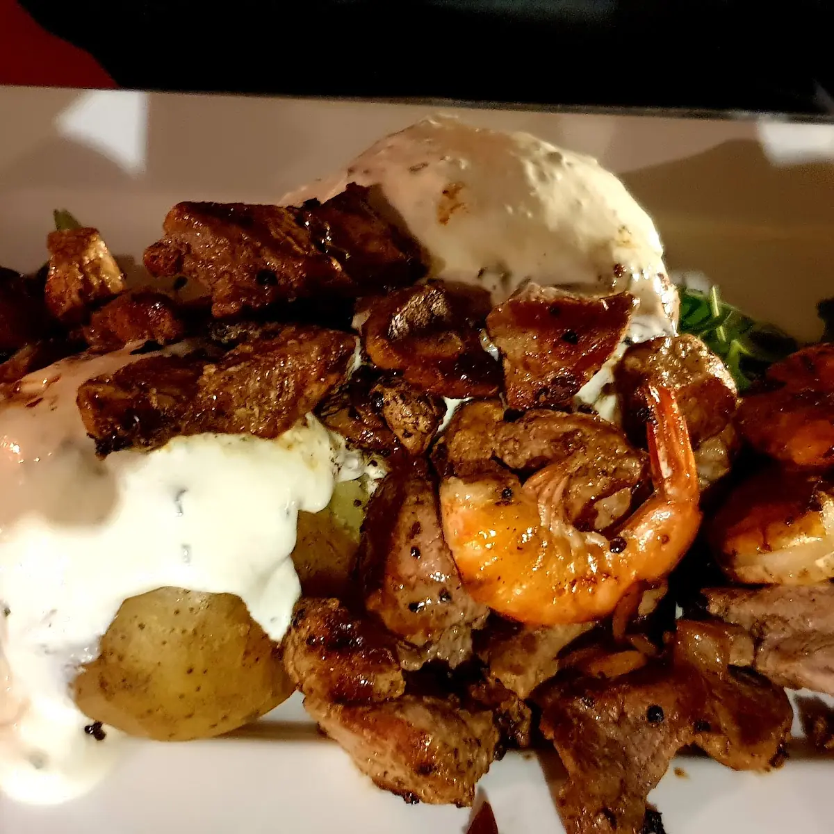 Filetspitzen Mit Garnelen