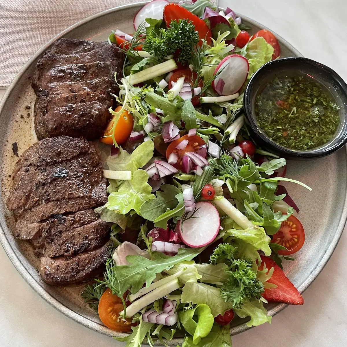Salat Mit Rumpsteak