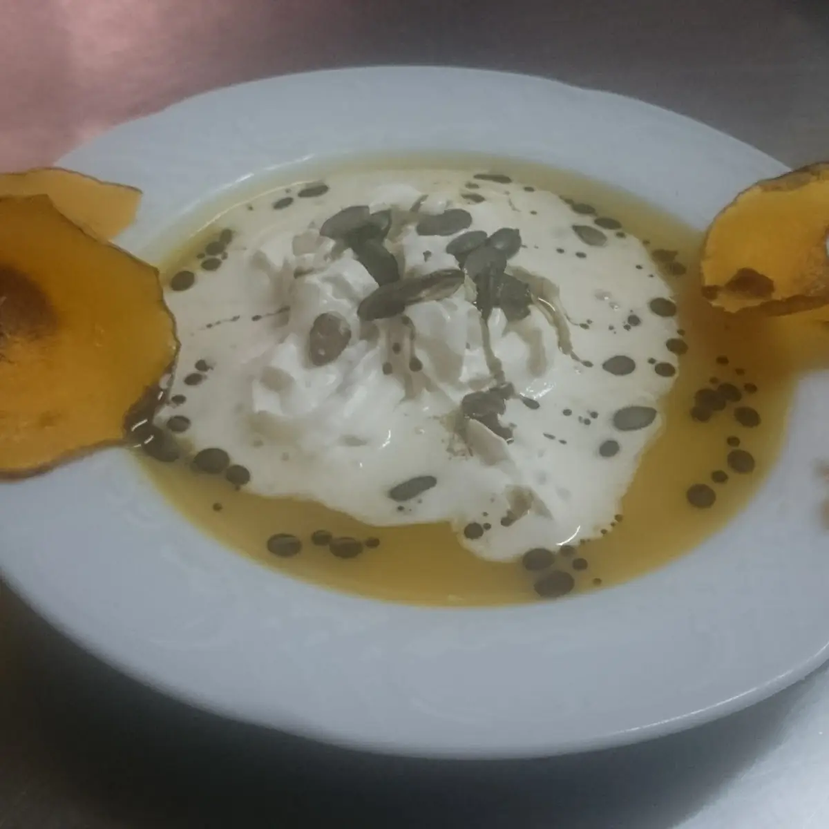 Kürbiscreme Suppe, Pizzeria-Ristorante Danijele