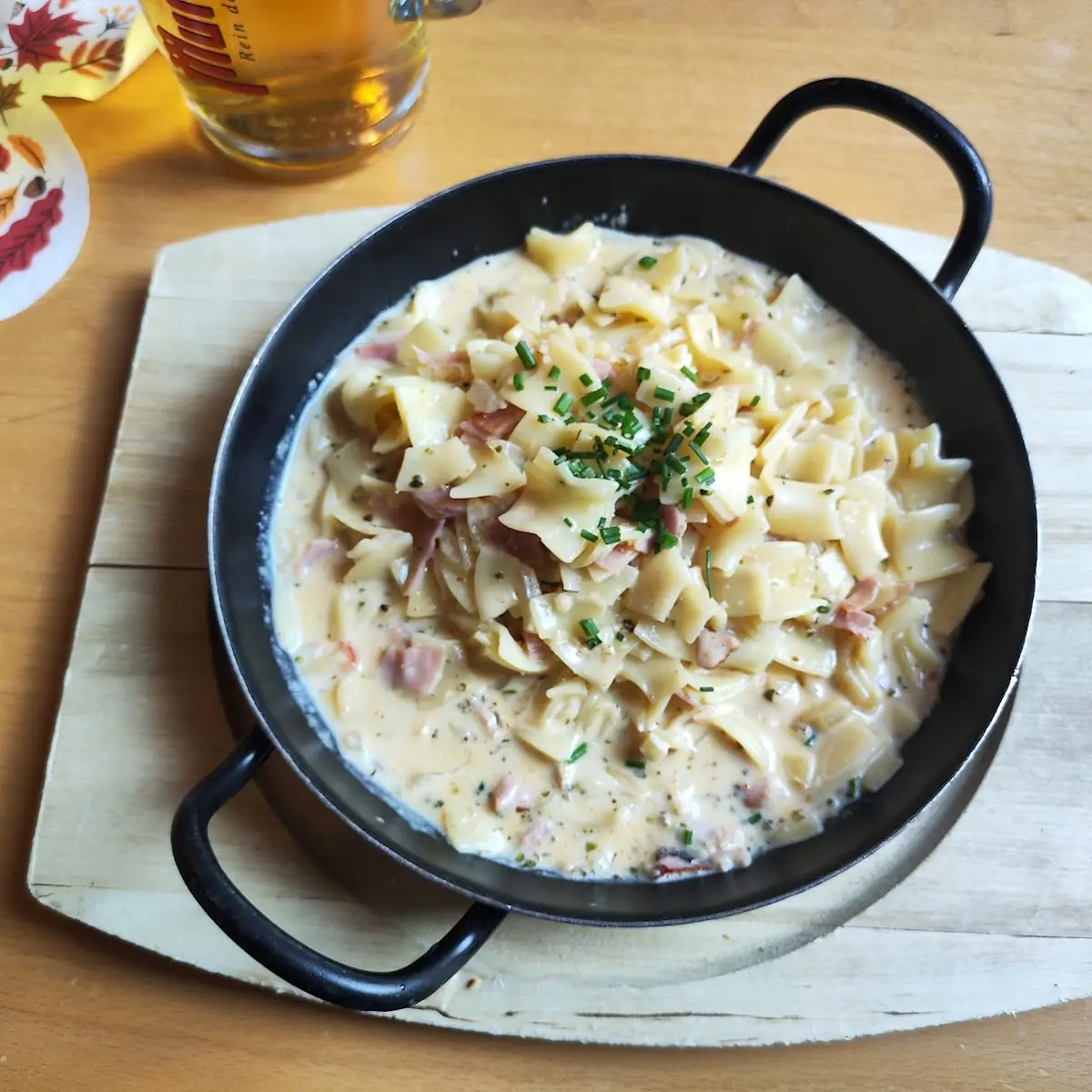 Cremige Schinkenfleckerl Im Pfandl