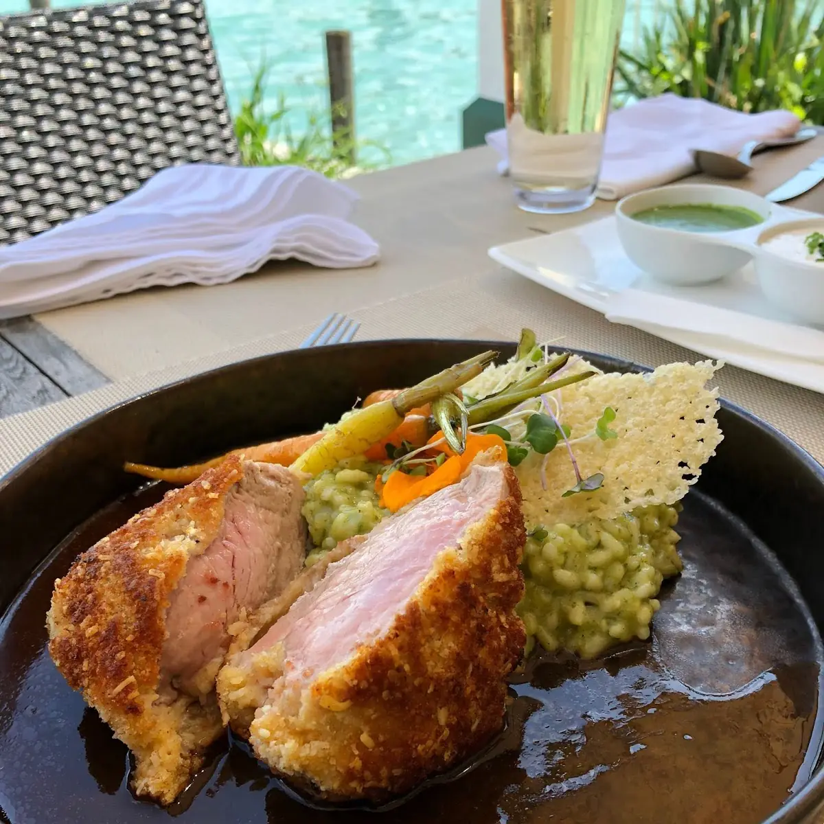 Schweinefilet In Parmesankruste Mit Risotto