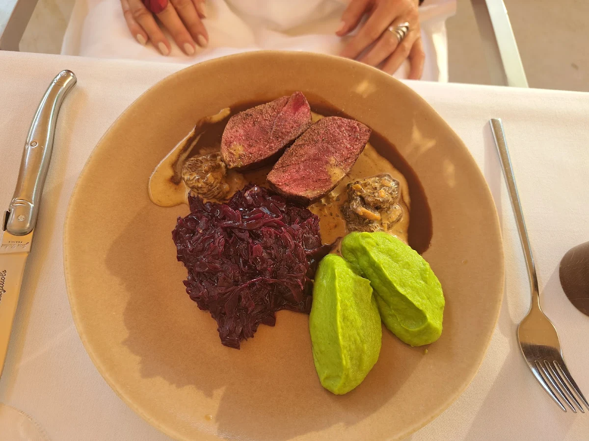 Rehfilet Erbsenpüree