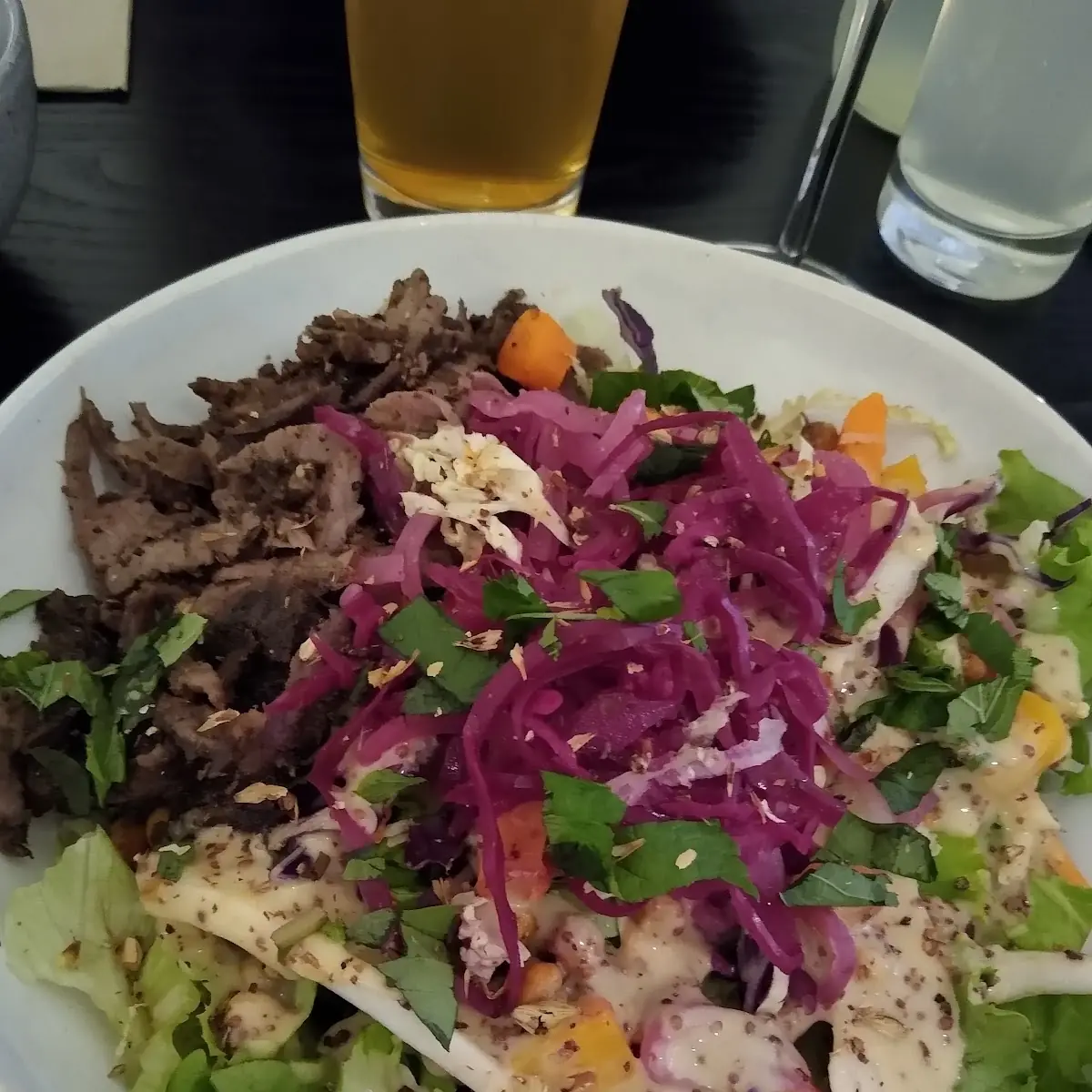 Mustard Man Salat Mit Spieß