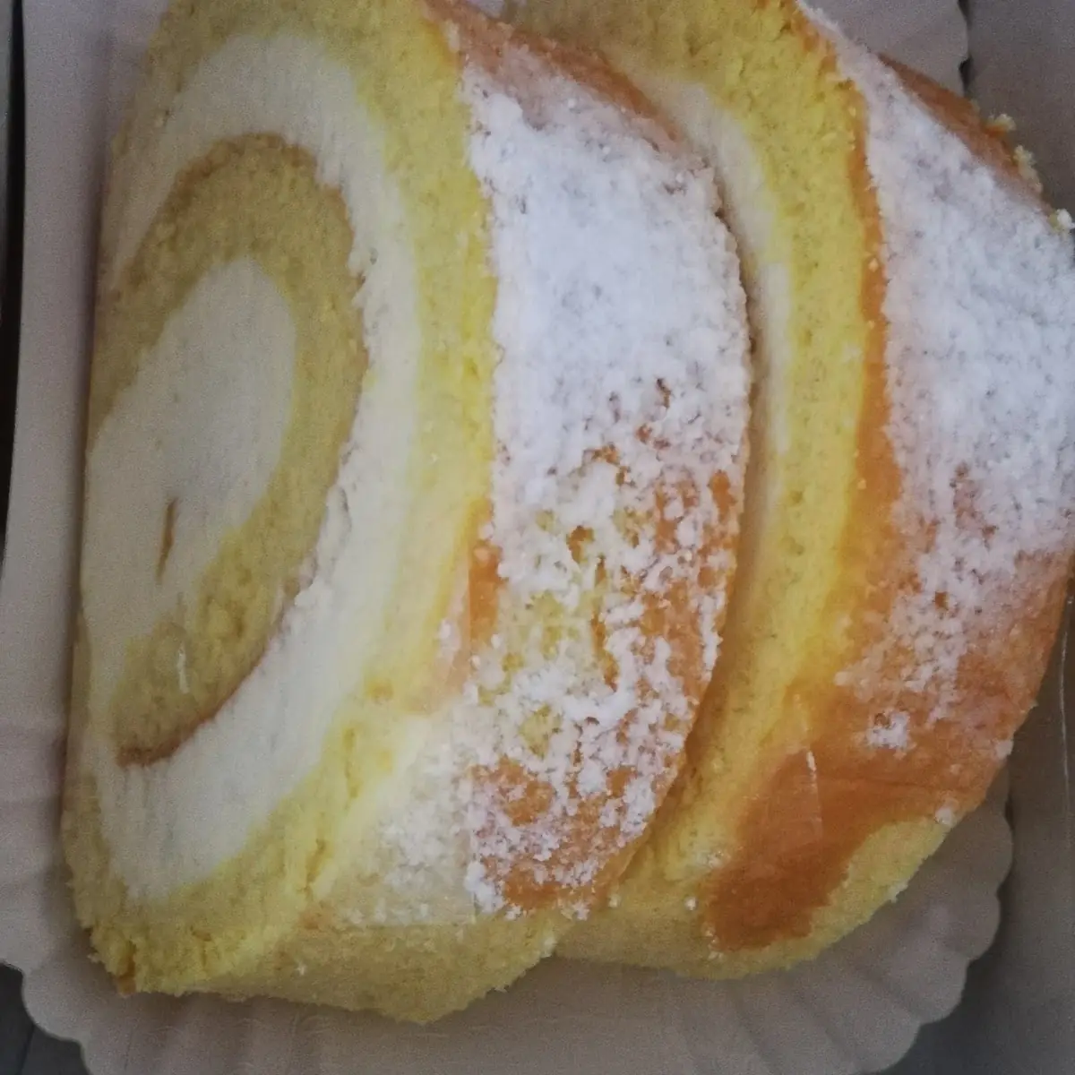 Pfirsich - Topfenroulade