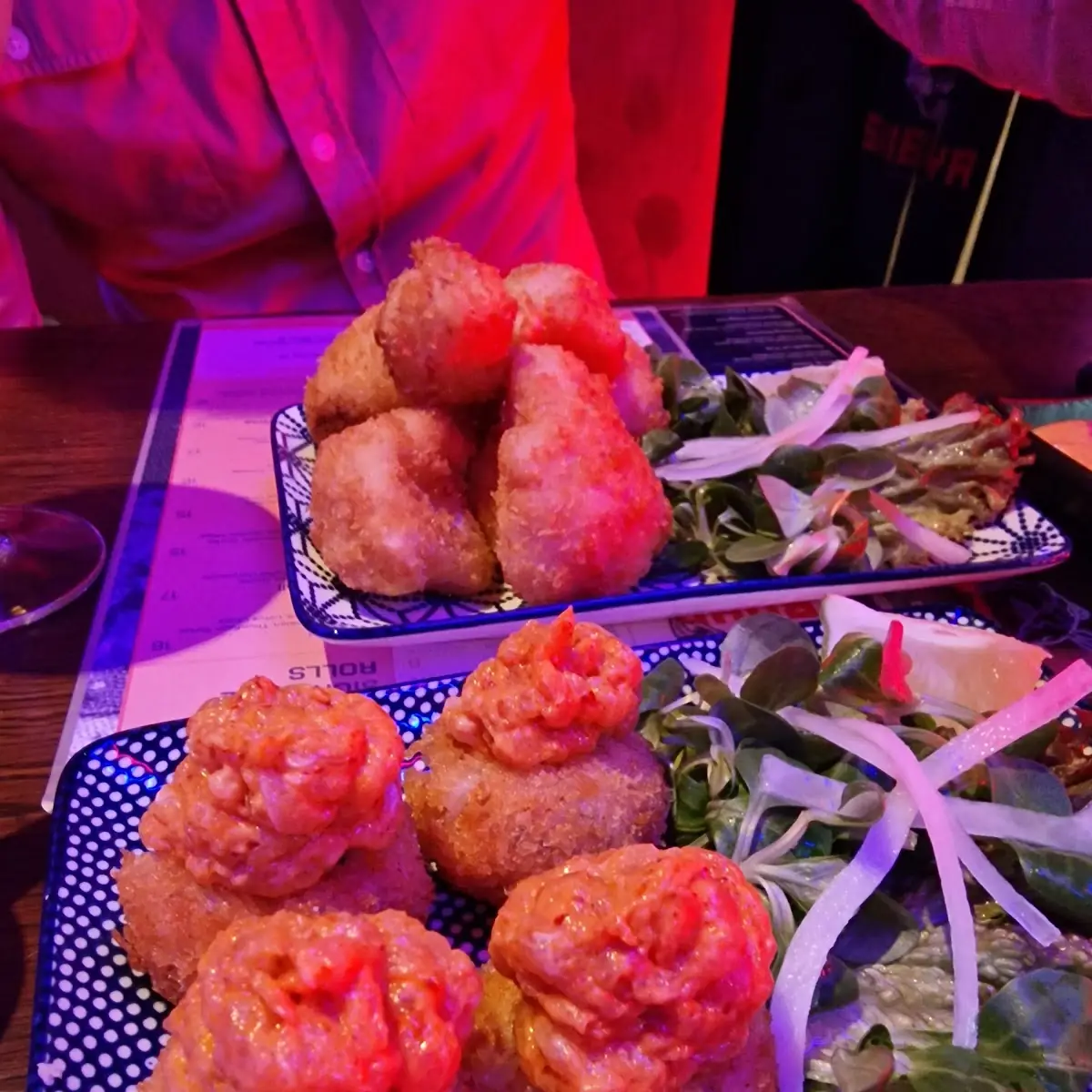 Crispy Rice Ball Salmon Tartare