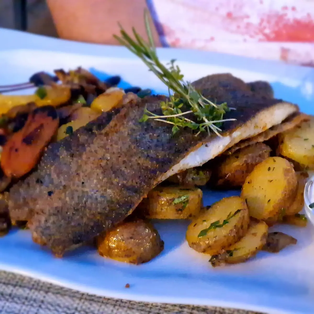 Gebratene Forellenfilet