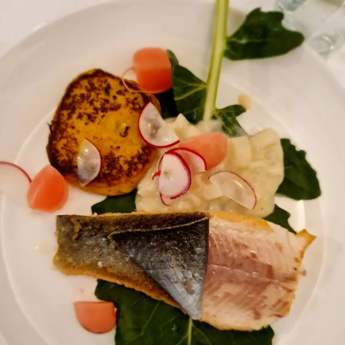 Pickled Vegetables on Potato Foam