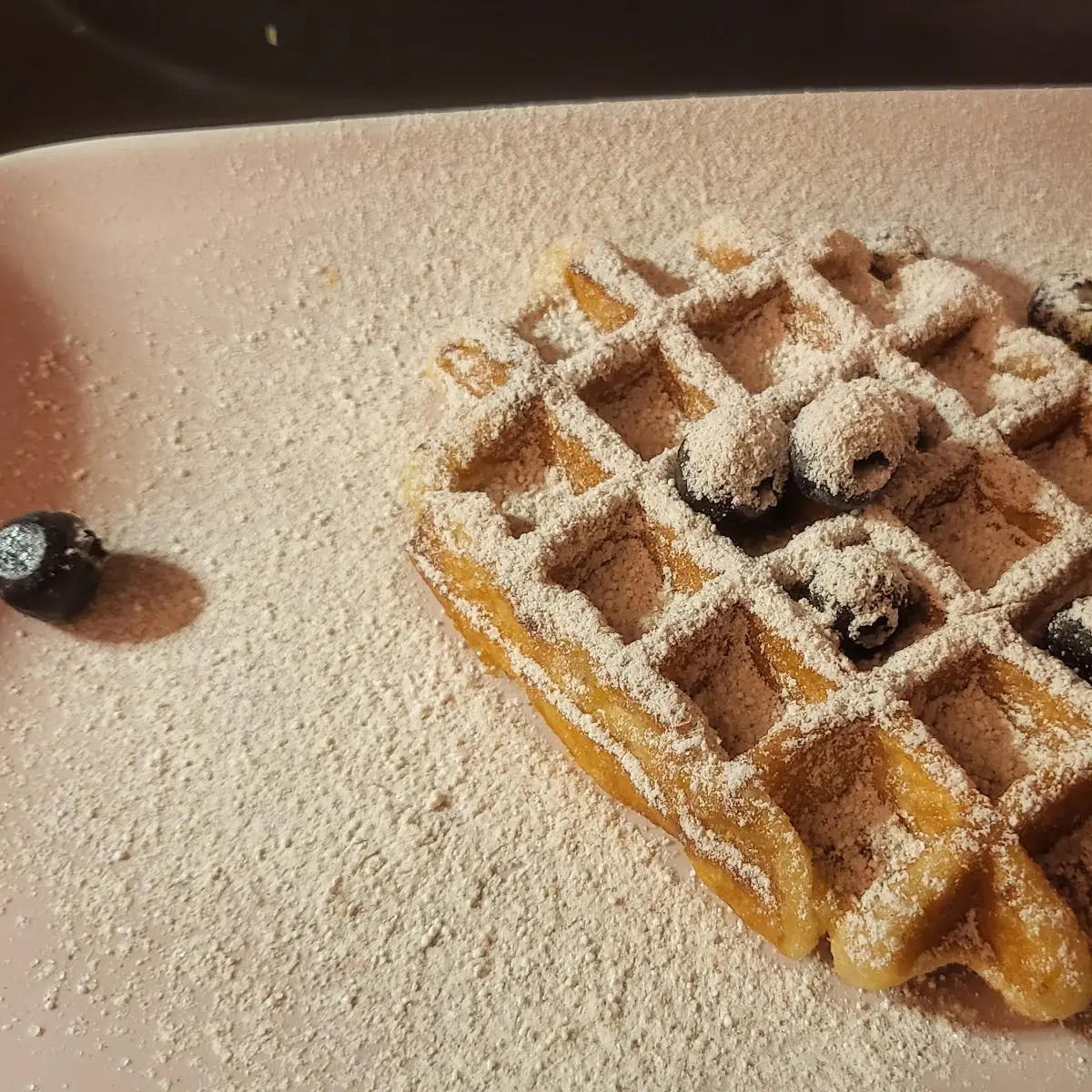 Waffel Mit Zimt Und Zucker