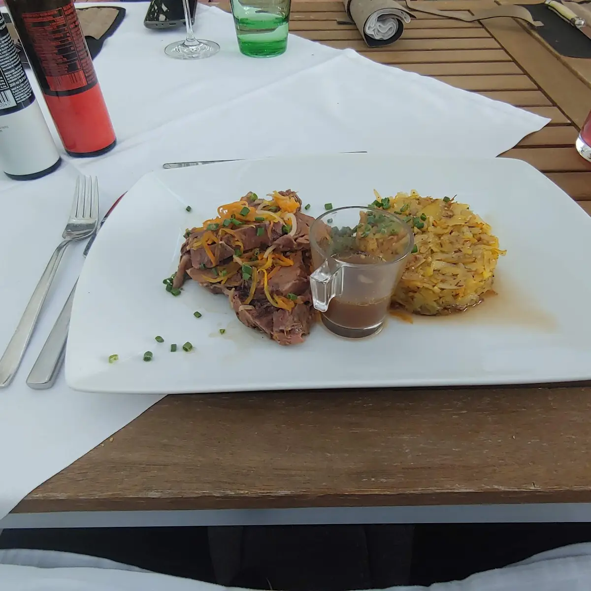 Gegochtes Rindfleisch