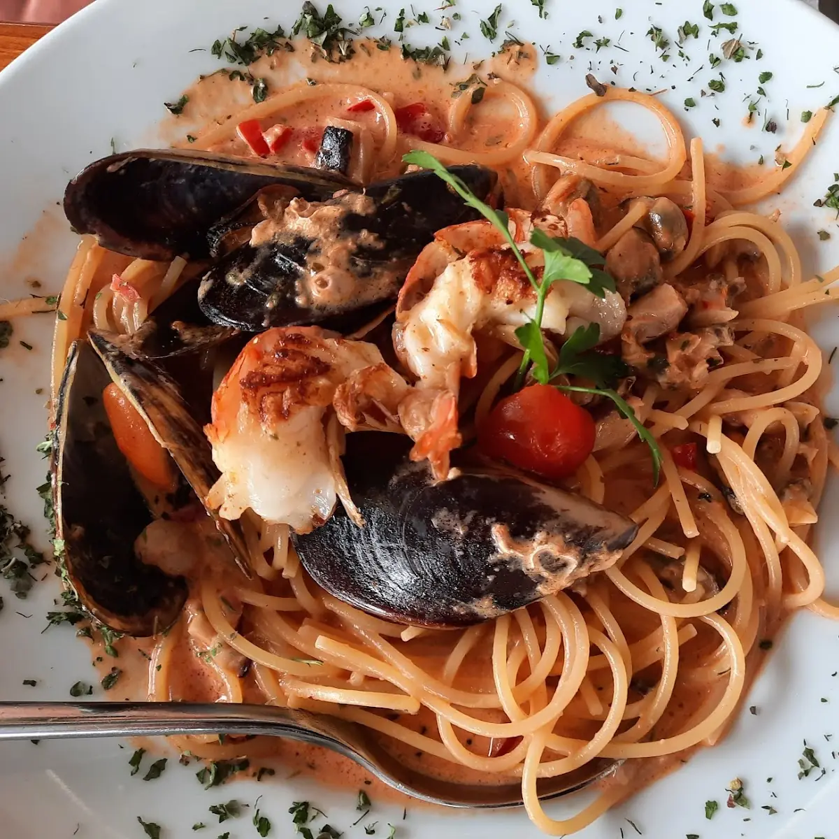Spaghetti Mit Meeresfrüchten