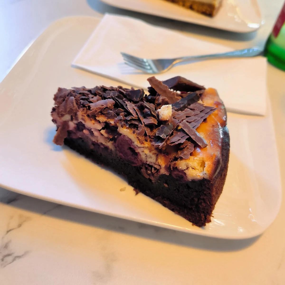 Chocolate and Fruit Cheesecake
