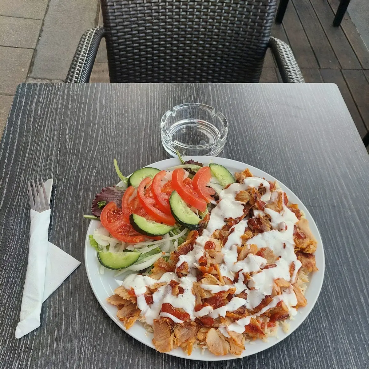 Kepap Teller Mit Reis