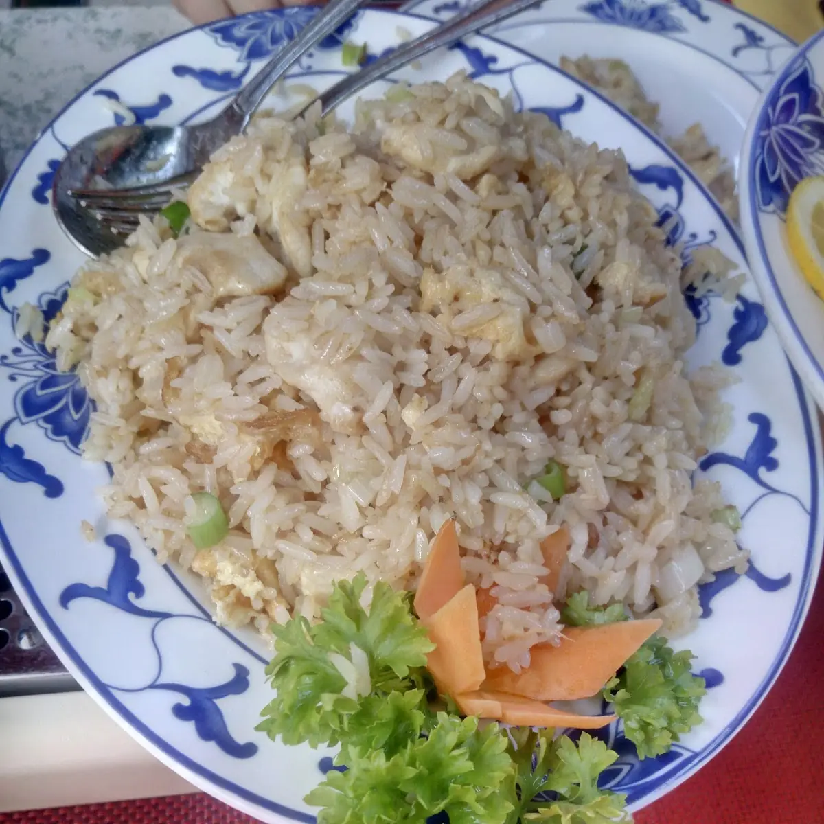 Gebratener Reis Mit Hühnerfleisch