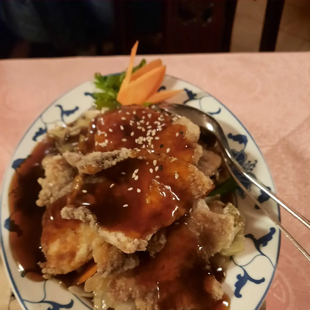 Sake Teriyaki Lachs Mit Sesam