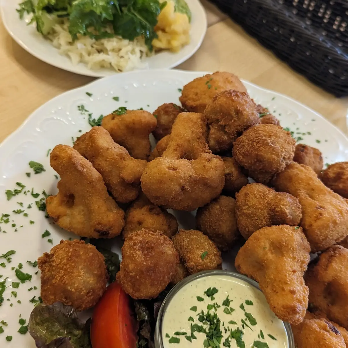 Gebackene Champignon Mit Sauce Tartar