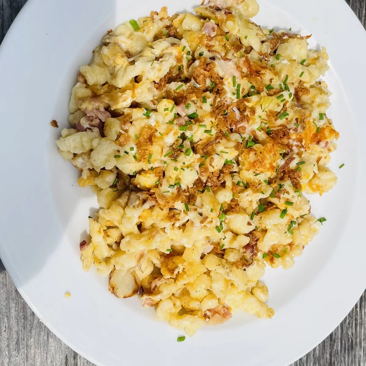 Käsespätzle Mit Schinken