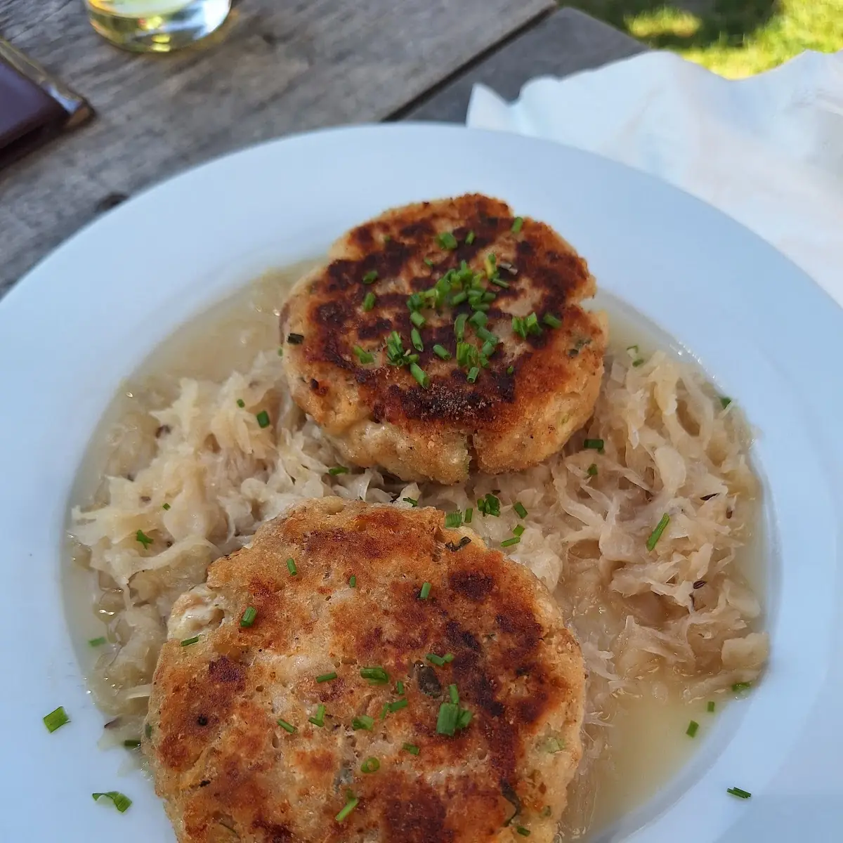 Mit Sauerkraut