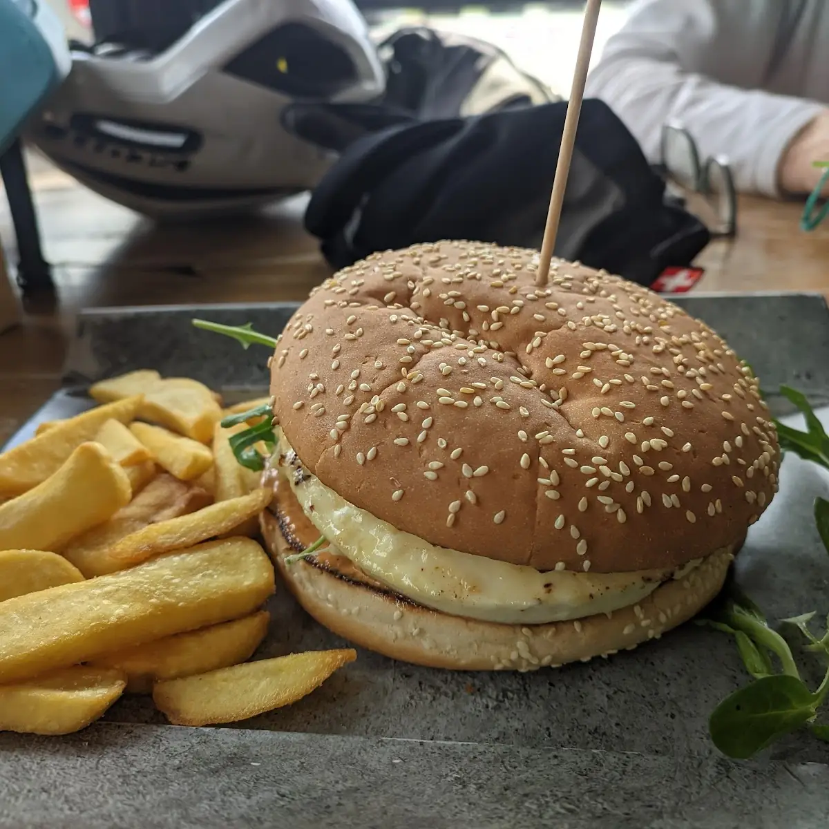 Veggie Burger Mit Fetapatty