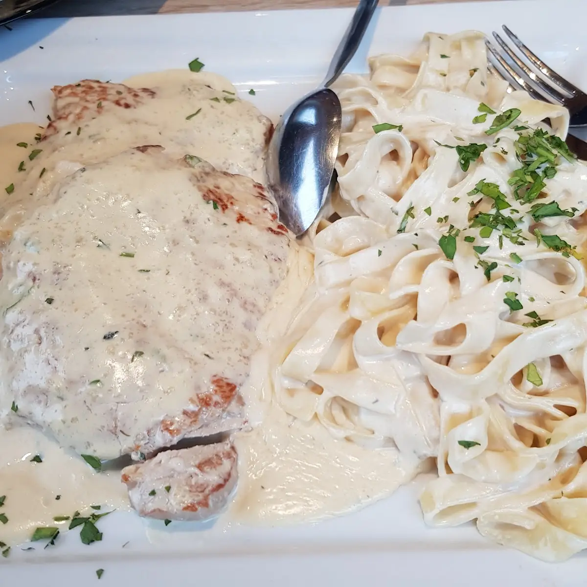 Schnitzel Mit Gorgonzolasoße