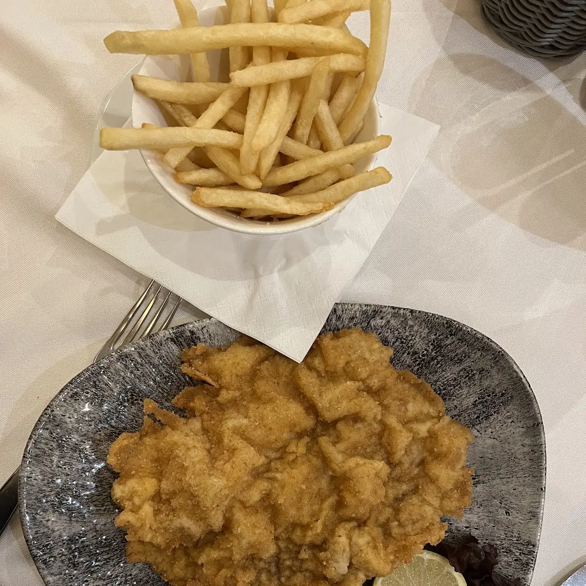 Wiener Schnitzel Mit Pommes Frittes