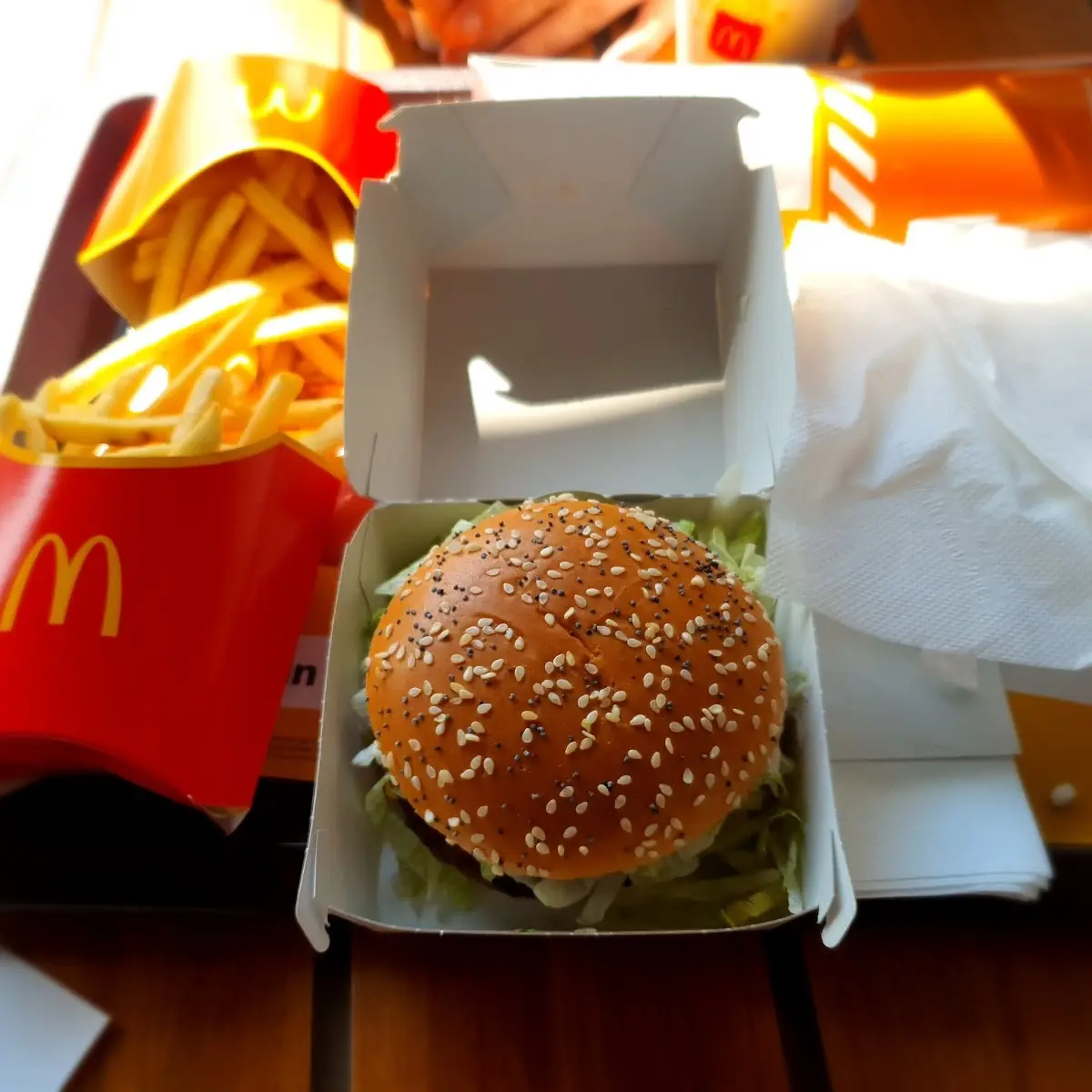 Burger with Fries with Cheese