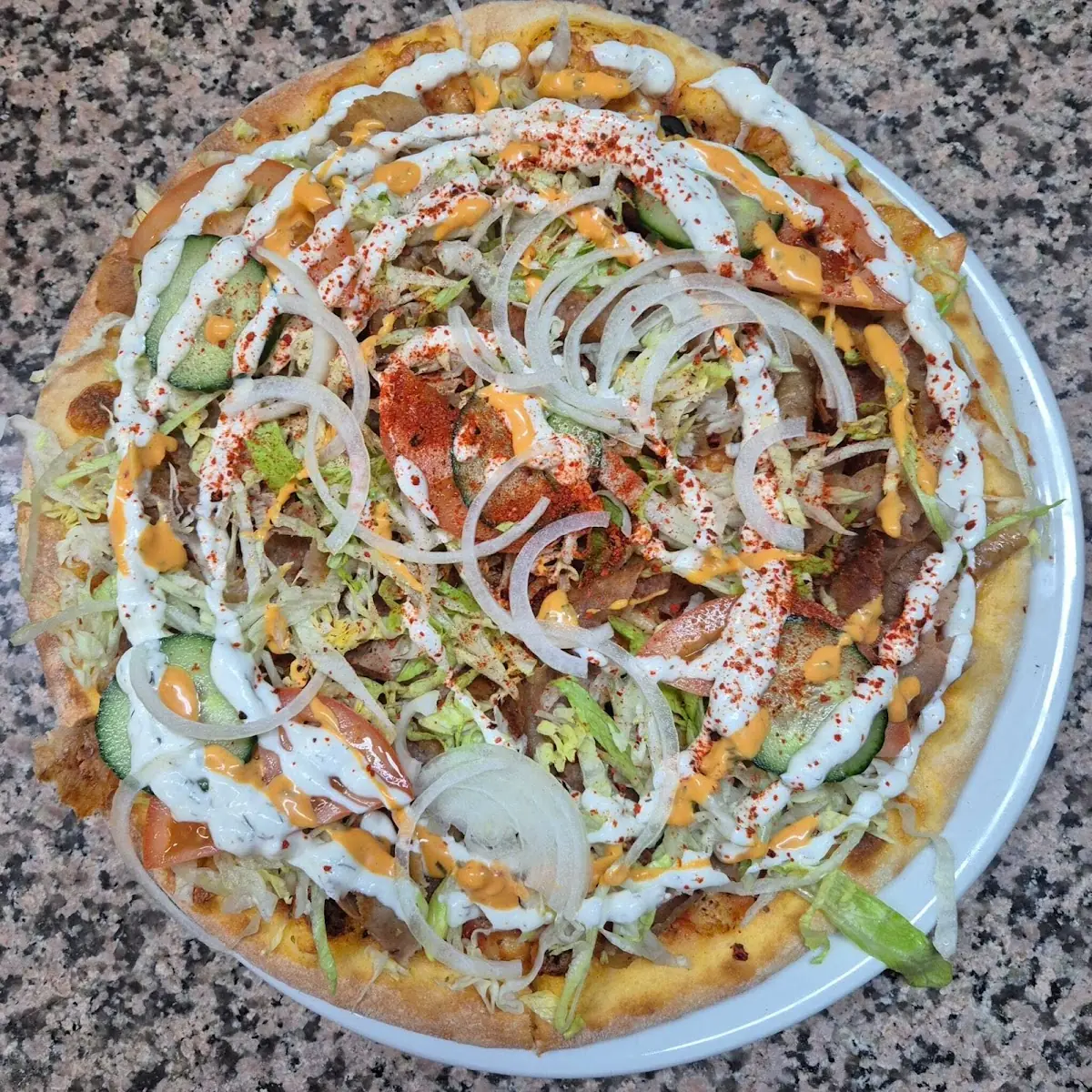 Kebab Pizza