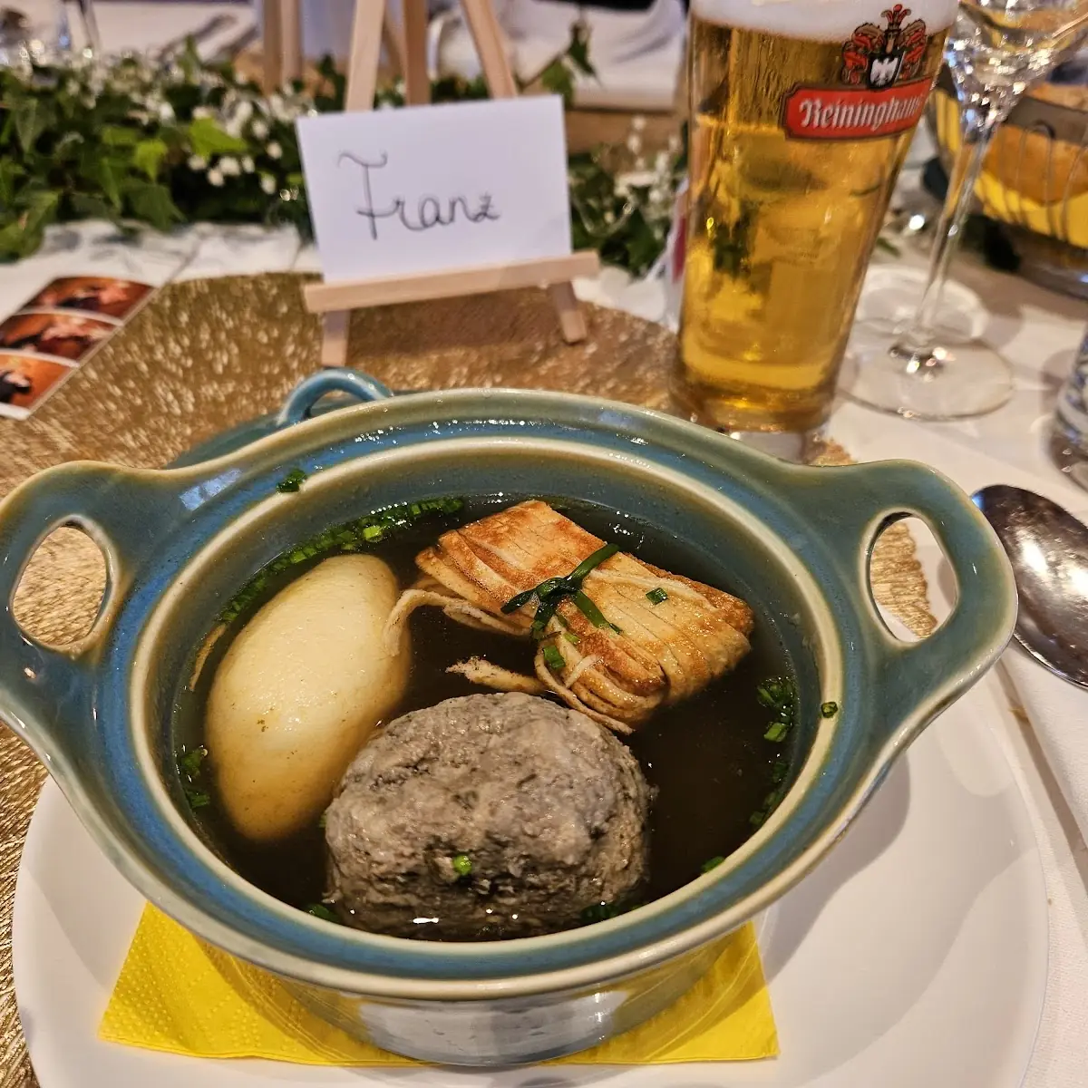 Hochzeitssuppe Dreierlei